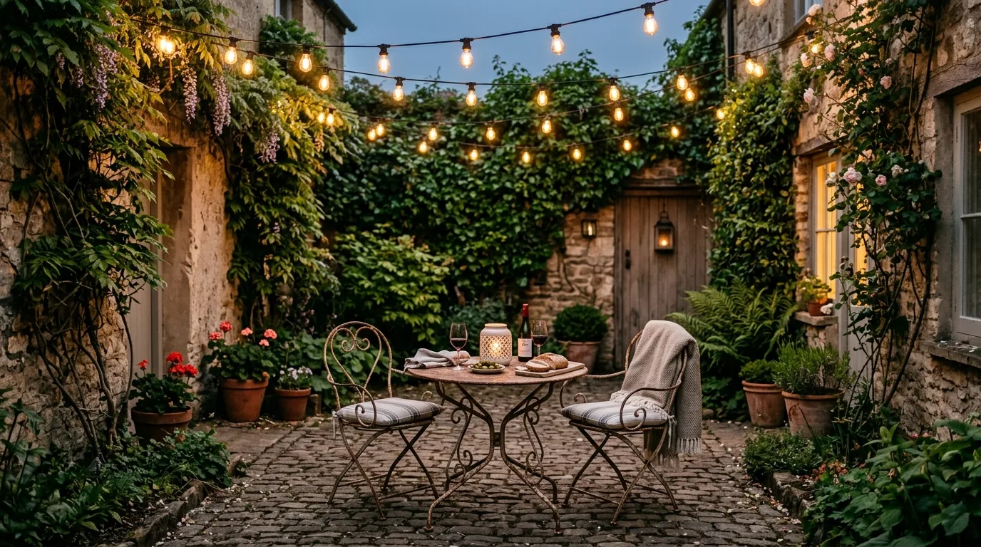 Built-In Bench Courtyard